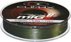 Climax Splietaná šnúra miG8 olivová - 135m 0,08mm / 6,5kg