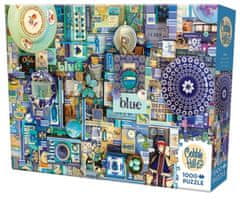 Cobble Hill Puzzle Farby dúhy: Modrá 1000 dielikov
