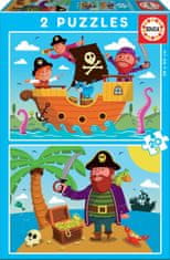 EDUCA Puzzle Piráti 2x20 dielikov