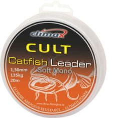 Climax Nadväzcová šnúra na sumca Catfish Leader 20m 1,3mm/135kg - šedá