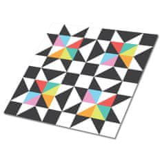 kobercomat.sk Vinylové dlažby obklady Farebný geometrický motív 9 kusov obkladov 30x30 cm 9 kusov
