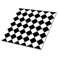 kobercomat.sk Vinylové obklady dlaždice Diagonálna šachovnica 9 kusov obkladov 30x30 cm 9 kusov