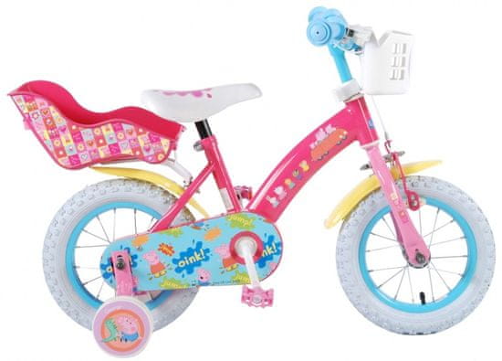 Nickelodeon Peppa Pig 12 palcový dievčenský bicykel, ružový