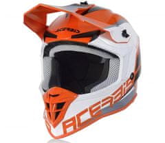 Acerbis Motokrosová helma Linear orange/white přilba vel. M