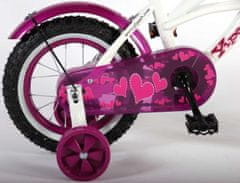 Volare Heart Cruiser 12 palcový dievčenský bicykel, viola biela