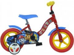 DINO Paw Patrol 10-palcový chlapčenský bicykel, červeno-modrý