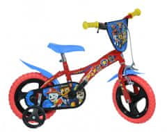 DINO Paw Patrol 12 palcový chlapčenský bicykel, červený