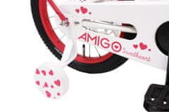 Amigo Sweetheart 16 palcový dievčenský bicykel, biely