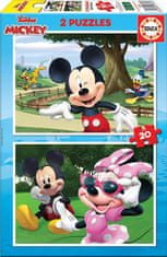 EDUCA Puzzle Mickey a priatelia 2x20 dielikov
