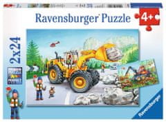 Ravensburger Puzzle Ťažká technika v akcii 2x24 dielikov