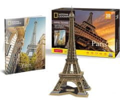 CubicFun 3D puzzle National Geographic: Eiffelova veža 80 dielikov
