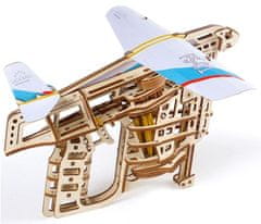 UGEARS 3D drevené puzzle Klzák so štartérom 200 dielikov
