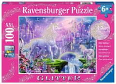 Ravensburger Trblietavé puzzle Kráľovstvo jednorožcov XXL 100 dielikov