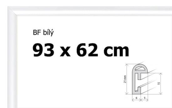 BFHM Plastový rám na puzzle 93x62cm - biely