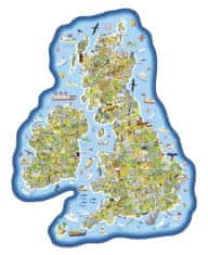 Gibsons Vzdelávacie puzzle Mapa Veľkej Británie a Írska 150 dielikov