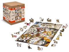 Wooden city Drevené puzzle Mačiatka v Londýne 2v1, 300 dielikov EKO