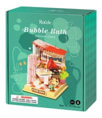 Robotime Rolife DYI House: Bublinkový kúpeľ - Kúpeľňa