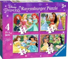 Ravensburger Puzzle Disney Princezné 4v1 (12, 16, 20, 24 dielikov)