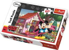 Trefl Puzzle Mickey a Minnie na záhrade 60 dielikov
