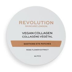 Revolution Skincare Upokojujúce vankúšiky pod oči Rose Gold Vegan Collagen (Soothing Eye Patches) 60 ks