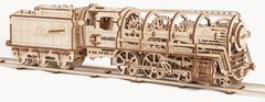 UGEARS 3D puzzle Parná lokomotíva s vagónom 443 dielikov