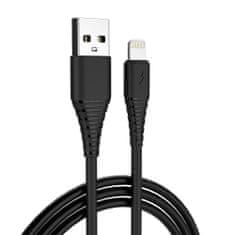 ColorWay Kábel USB Apple Lightning (PVC) 2.4A 1m - black