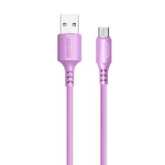 ColorWay Kábel USB MicroUSB (soft silicone) 2.4A 1m - purple
