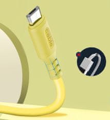 ColorWay Kábel USB MicroUSB (soft silicone) 2.4A 1m - yellow
