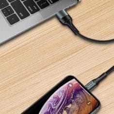 ColorWay Kábel USB MicroUSB (nylon) 2.4A 1m - black