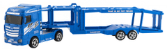 Teddies Auto kamión prepravník plast 35cm na zotrvačník na batérie so svetlom so zvukom
