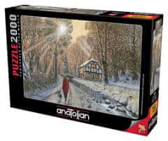 AnaTolian Puzzle Zimná krajina 2000 dielikov