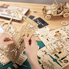 Robotime Rokr 3D drevené puzzle Vojenský džíp 369 dielikov