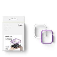 RINGKE Slim Watch Case 2x set ochranné puzdro pre Apple Watch 4 40mm/Watch 5 40mm/Watch 6 40mm/Watch SE - Biela KP14174