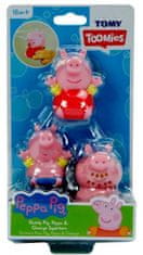 TOOMIES - Prasiatko Peppa Pig, tatinko a Tom - striekajúce hračky do vody