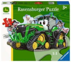 Ravensburger Obrovské podlahové puzzle John Deere Traktor 24 dielikov