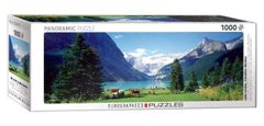 EuroGraphics Panoramatické puzzle Jazero Louise, Canadian Rockies 1000 dielikov