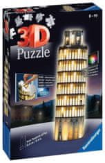 Ravensburger Svietiace 3D puzzle Nočná edícia Šikmá veža v Pise 216 dielikov