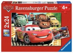Ravensburger Puzzle Autá 2: Výlet do Európy 2x24 dielikov