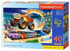 Castorland Puzzle Skákajúce Monster Truck MAXI 40 dielikov