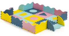 EcoToys Penové puzzle Tvary pastelové SX s okrajmi