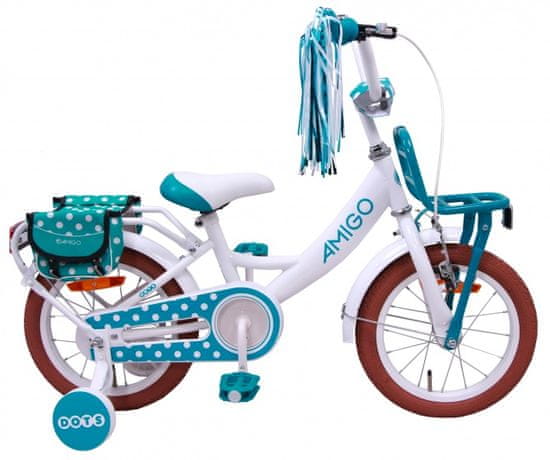 Amigo Dots 12 palcový dievčenský bicykel