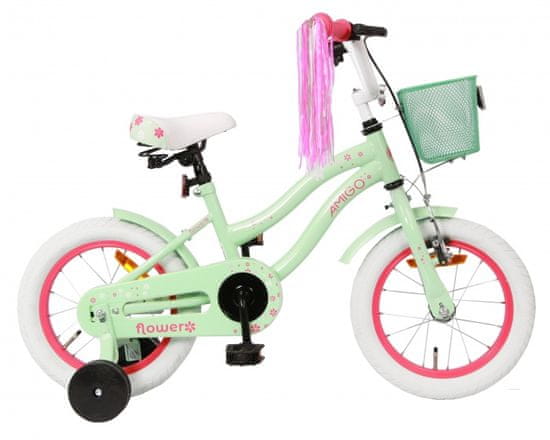 Amigo Flower 14 palcový dievčenský bicykel