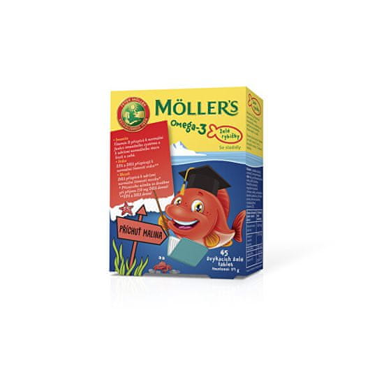 Möller´s Möller`s rybičky 45 želé tabliet