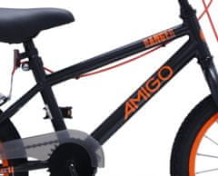 Amigo BMX Danger Junior 16 palcové koleso, čierno oranžové