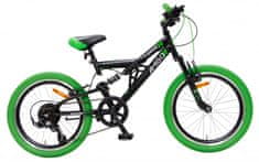 Amigo Fun Ride Junior 20 palcový bicykel, čierno-zelený