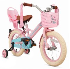 Supersuper Little Miss 14 palcový dievčenský bicykel, ružový