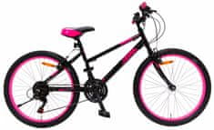 Amigo Power 26 palcový dievčenský bicykel, čierno-ružový