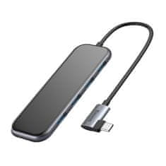 BASEUS HUB adaptér USB-C - 4x USB 3.0 / USB-C PD, šedý
