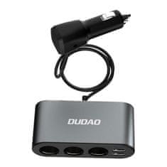 DUDAO R1Pro autonabíjačka 2x USB / 3x Splitter, čierna