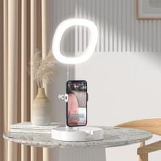 DUDAO F16 Selfie Ring kruhové LED svetlo, biele